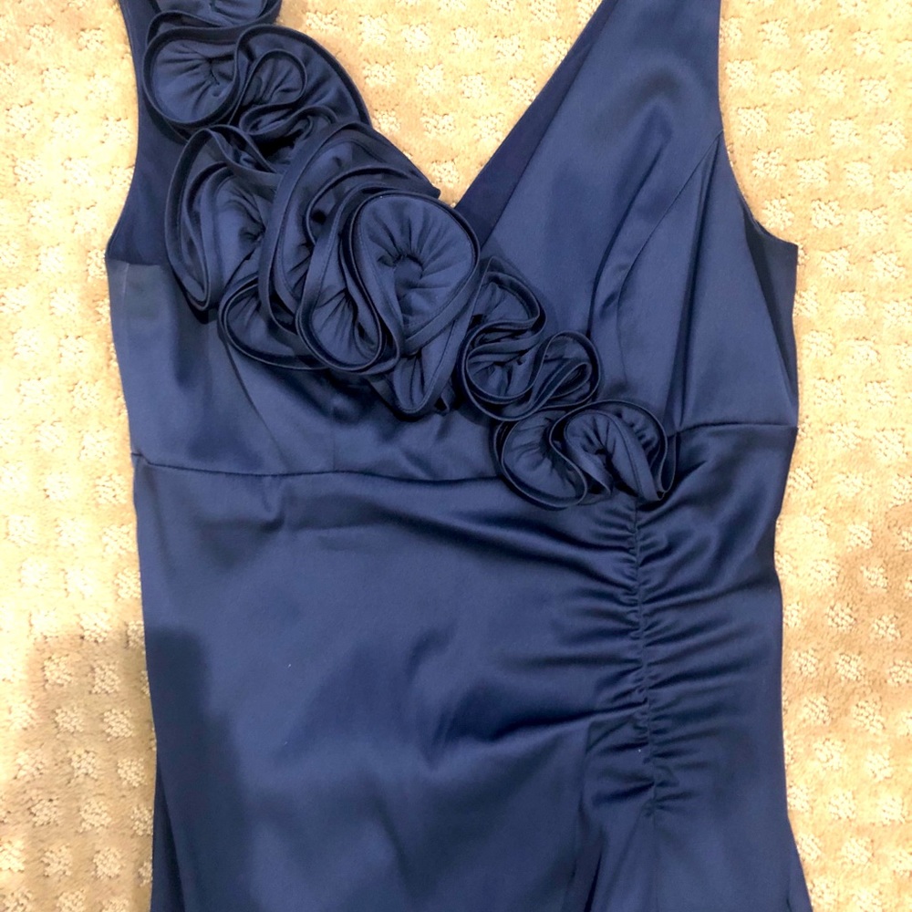 Donna Ricco blue evening dress